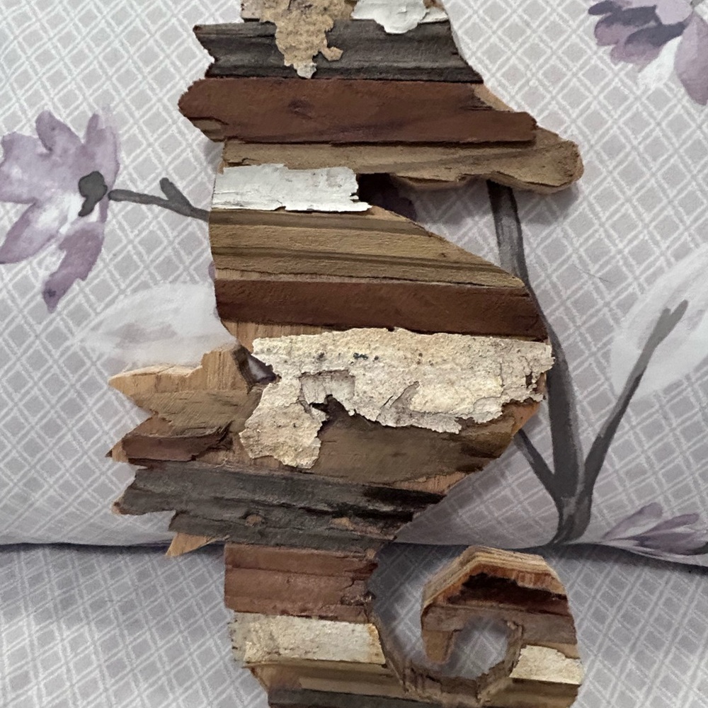 Rustic Seahorse Wall Art Decor Handmade - Picture 4 of 11